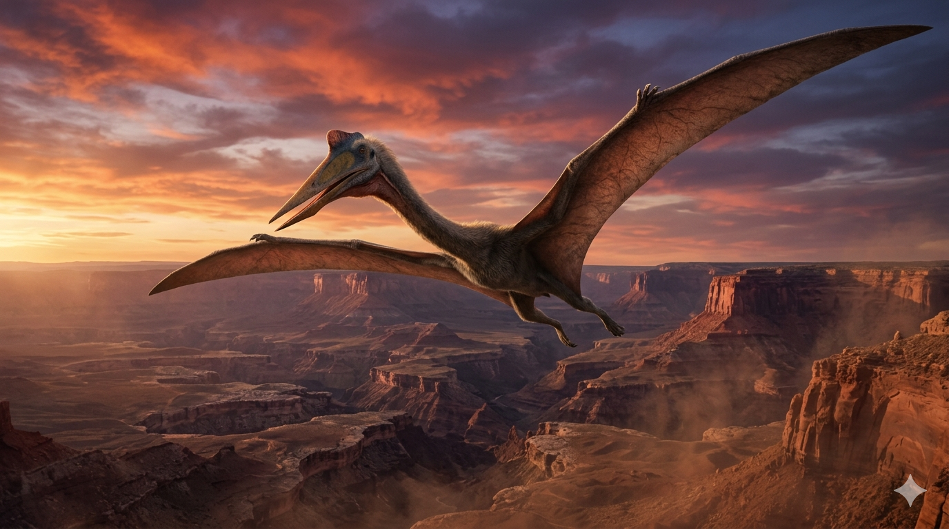 케찰코아틀루스 (Quetzalcoatlus) – 하늘을 지배한 공룡시대의 점보 제트기