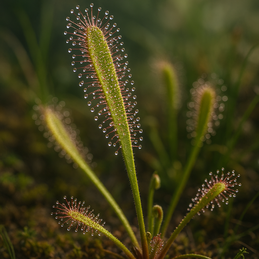 반짝이는 이슬의 유혹, 파리지옥의 사촌 ‘끈끈이주걱’ – The Sparkling Deadly Drosera