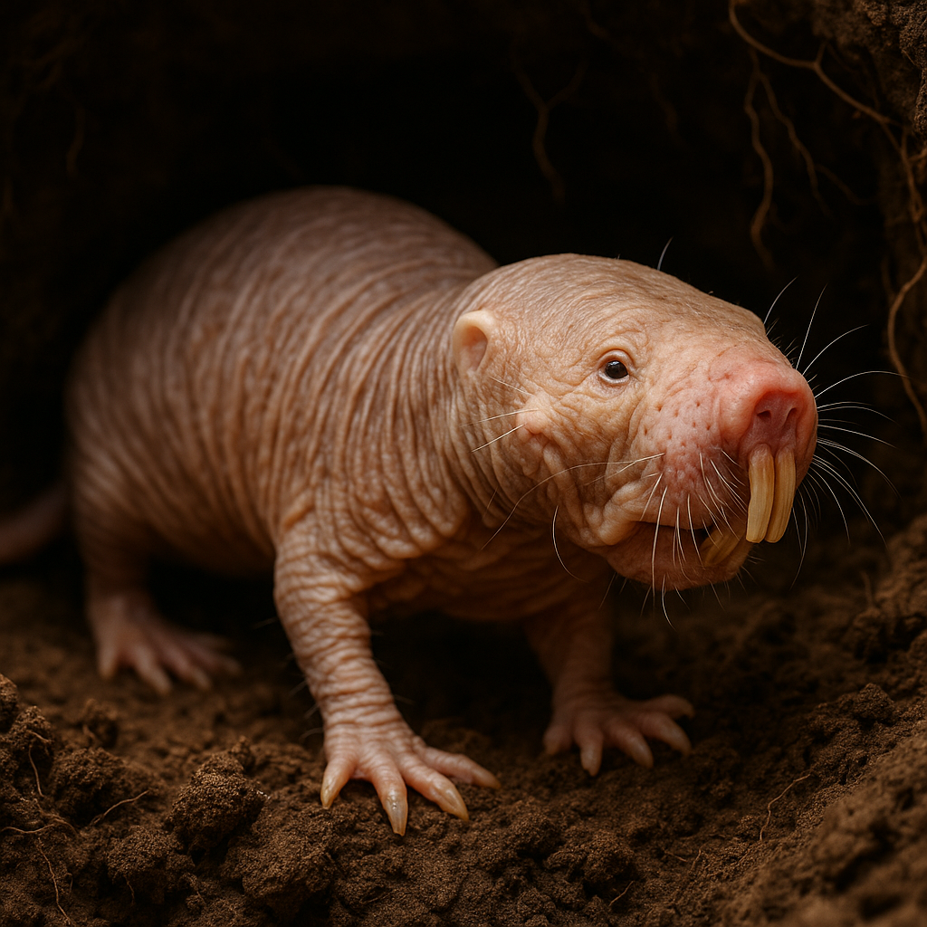 벌거숭이두더지쥐 (Naked Mole Rat) – 추한 외모 뒤 숨겨진 불멸의 제국